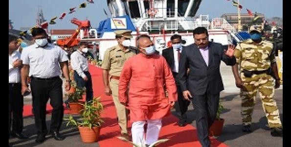 Hon'ble Minister of Steel, Shri Ram Chandra Prasad Singh visits New Mangalore Port on 20.02.2022